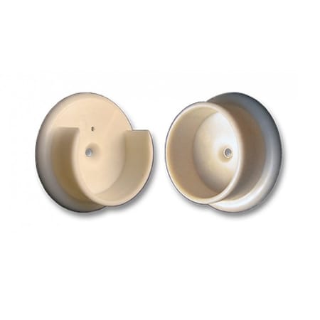 Cal-Royal Socket for 1-3/8 Diameter Pole, Nylon, Poly-Bagged Screws, White Finish PS99